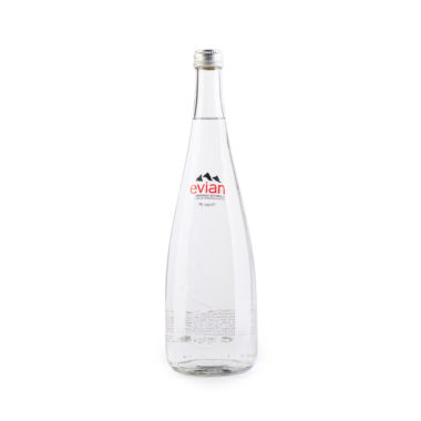 Evian glass 75cl